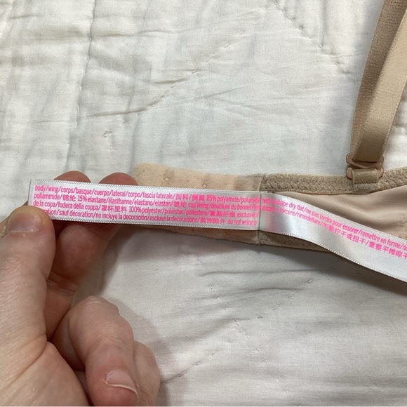 VS PINK Wear Everywhere Push Up Bra Nude 34B - Picture 6 of 6